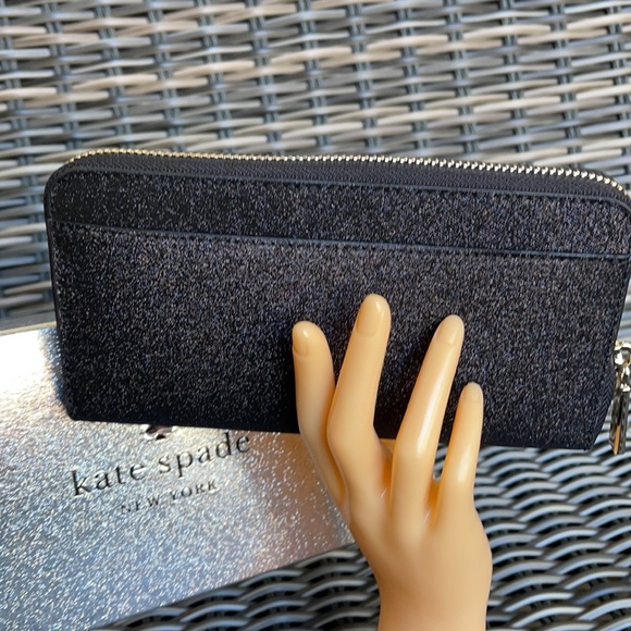 Kate Spade shimmy glitter boxed large continental wallet - Picture 16 of 16